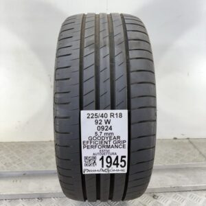 Pneumatico Usato 225 40 R18 92W Goodyear Efficient Grip Performance 81% Estivo
