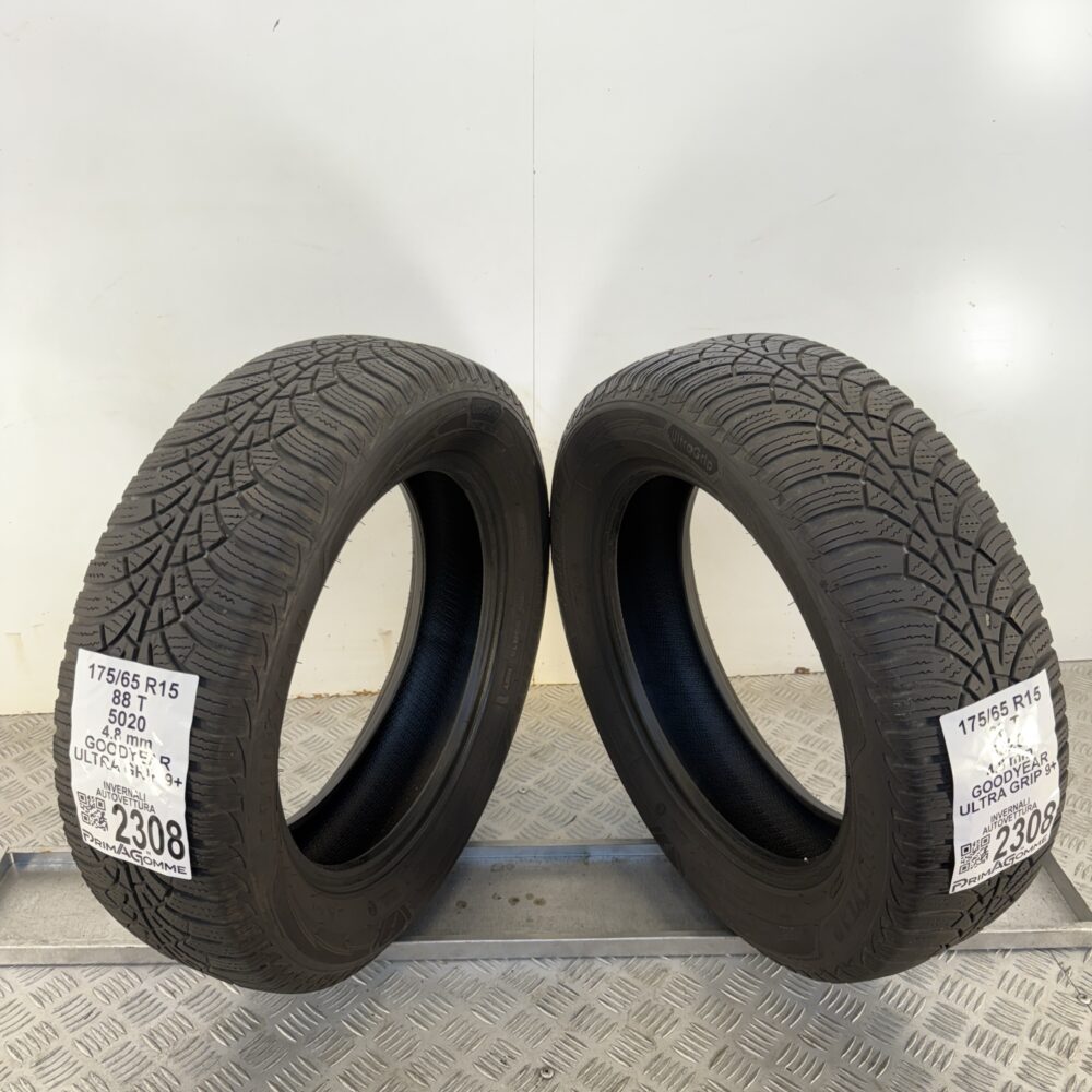 Gomme Usate 175 65 R15 88T Goodyear Ultra Grip 9+ Invernali | Gomme Usate | PrimaGomme.it Gomme usate 175 65 R15 Goodyear Ultra Grip 9+