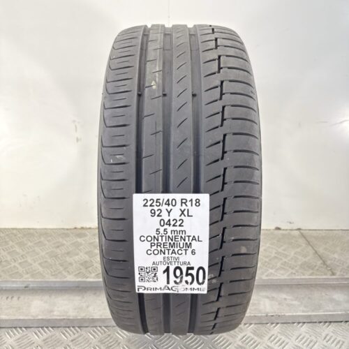 Pneumatico Usato 225 40 R18 XL 92Y Continental Premium Contact 6 79% Estivo