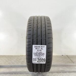 Pneumatico Usato 205 45 R17 XL 88V Continental ContiSport Contact 3 Estivo