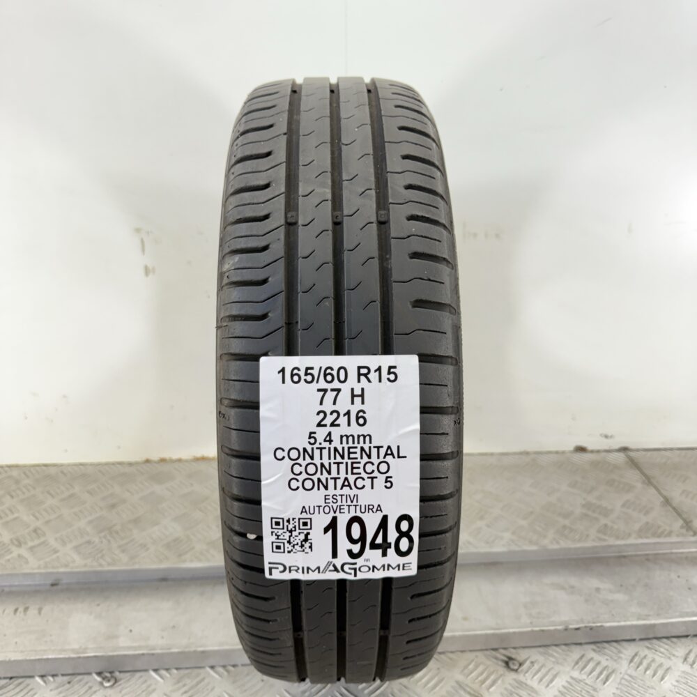 Pneumatico Usato 165 60 R15 77H Continental ContiEcoContact 5 77% Estivo | Gomme Usate | PrimaGomme.it Pneumatico usato 165 60 R15 Continental ContiEcoContact 5 - foto 7