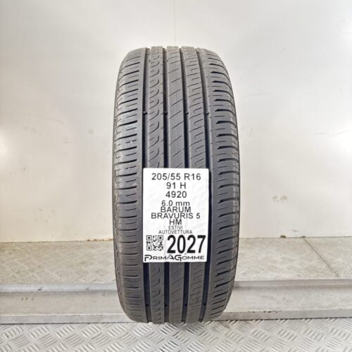Pneumatico Usato 205 55 R16 91H BARUM Bravuris 5 HM 86% Estivo