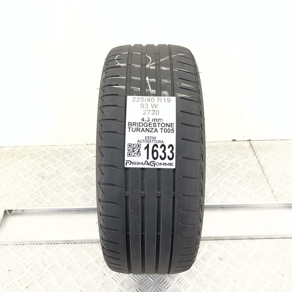 Pneumatico Usato 225 40 R19 93W Bridgestone Turanza T005 Estivo | Gomme Usate | PrimaGomme.it Pneumatico usato 225 40 R19 Bridgestone Turanza T005 - foto 6