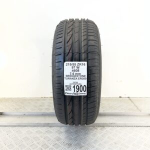 Pneumatico Usato 215 55 ZR16 97W Bridgestone Turanza ER300 100% Estivo