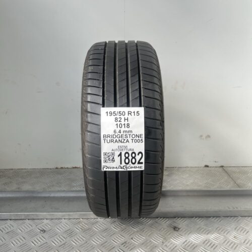Pneumatico Usato 195 50 R15 82H Bridgestone Turanza T005 91% Estivo