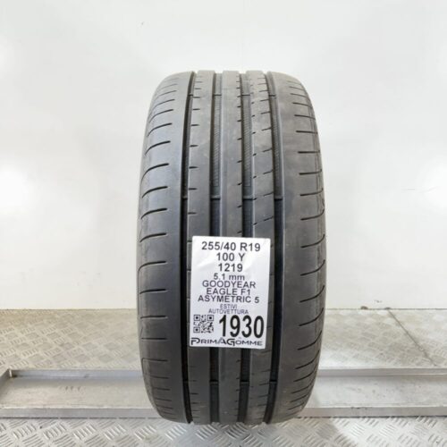Pneumatico Usato 255 40 R19 100Y Goodyear Eagle F1 Asymetric 5 73% Estivo