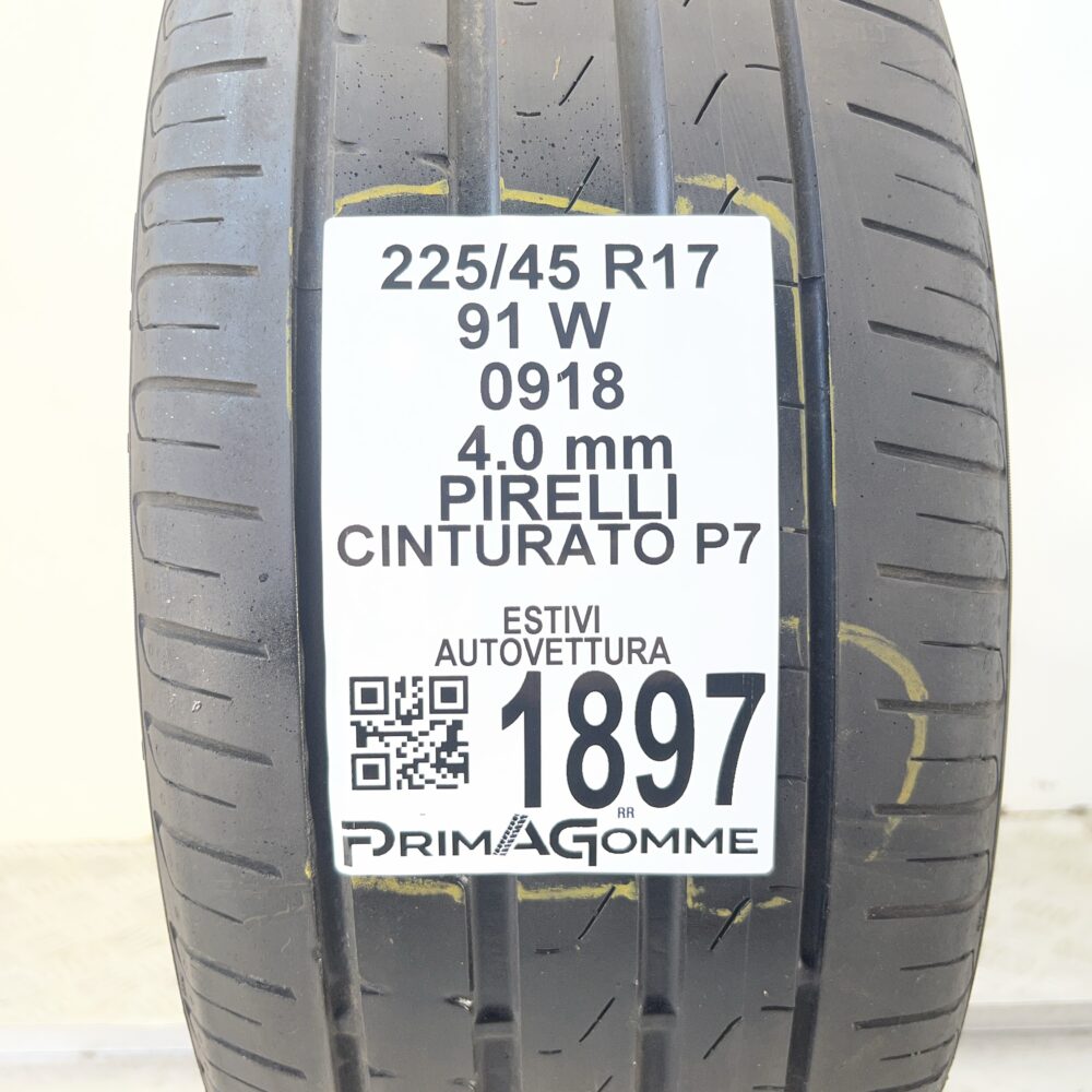 Pneumatico Usato 225 45 R17 91W Pirelli Cinturato P7 Estivo | Gomme Usate | PrimaGomme.it Pneumatico usato 225 45 R17 Pirelli Cinturato P7 - foto 7