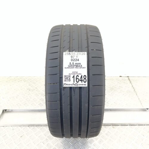 Gomma Usata 255 35 ZR20 97Y Gripmax SureGrip Pro Sport 78% Estiva