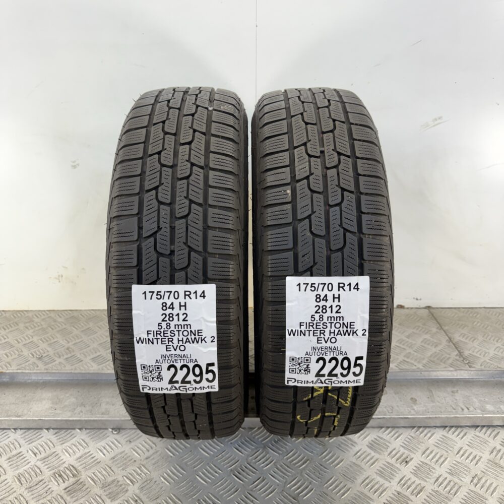 Gomme Usate 175 70 R14 84H Firestone Winter Hawk 2 EVO 73% Invernali | Gomme Usate | PrimaGomme.it Gomme usate 175 70 R14 Firestone Winter Hawk 2 EVO - foto 10