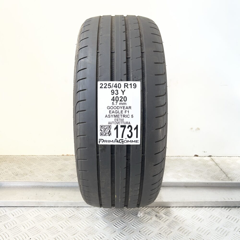 Pneumatico Usato 225 40 R19 93Y Goodyear Eagle F1 Asymetric 5 81% Estivo | Gomme Usate | PrimaGomme.it Pneumatico usato 225 40 R19 Goodyear Eagle F1 Asymetric 5 - foto 7