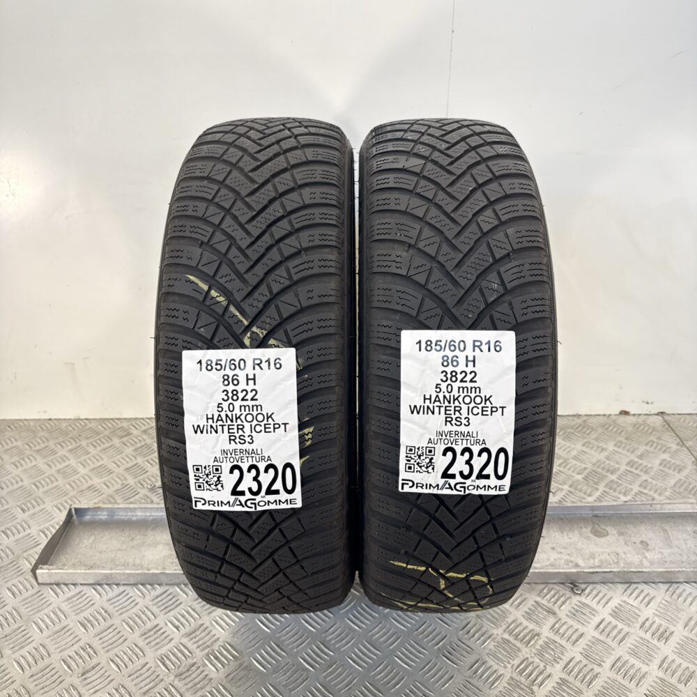 Gomme Usate 185 60 R16 86H Hankook Winter Icept RS3 Invernali | Gomme Usate | PrimaGomme.it Gomme usate 185 60 R16 Hankook Winter Icept RS3 - foto 9