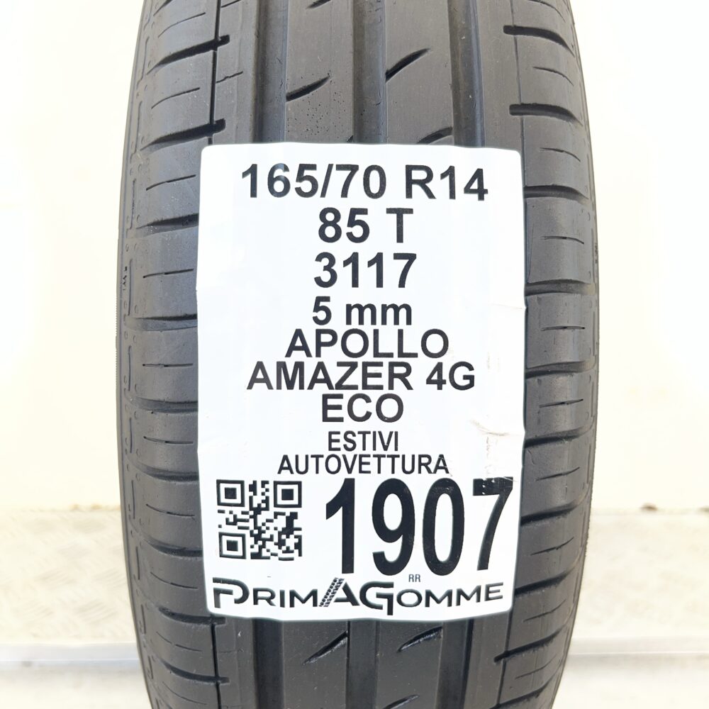 Pneumatico Usato 165 70 R14 85T Apollo Amazer 4G Eco 71% Estivo | Gomme Usate | PrimaGomme.it Pneumatico usato 165 70 R14 Apollo Amazer 4G Eco - foto 7
