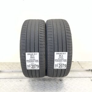 Pneumatici Usati 205 45 R17 84V Bridgestone Turanza T005 Estive