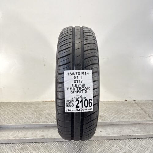 Pneumatico Usato 165 70 R14 81T Esa Tecar Spirit 5 80% Estivo