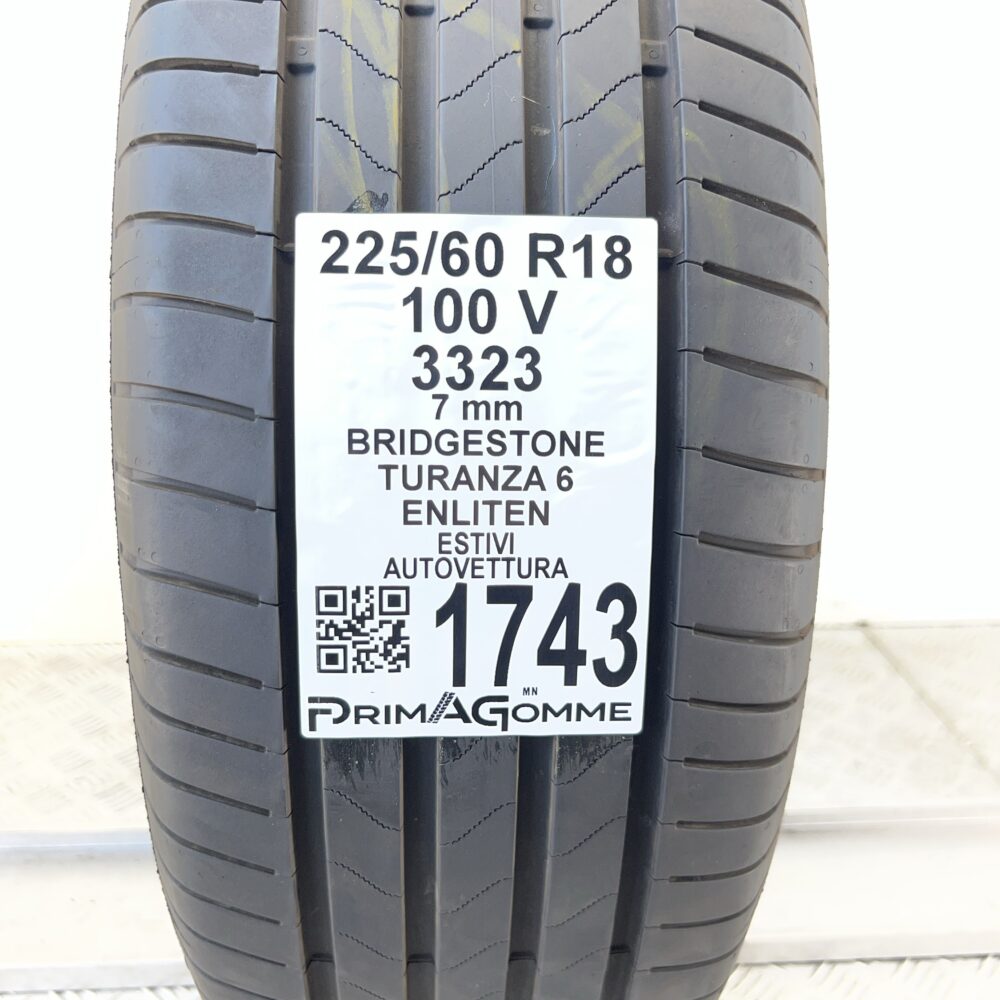 Pneumatico Usato 225 60 R18 100V BRIDGESTONE Turanza 6 Enliten 100% Estivo | Gomme Usate | PrimaGomme.it Pneumatico usato 225 60 R18 BRIDGESTONE Turanza 6 Enliten - foto 7