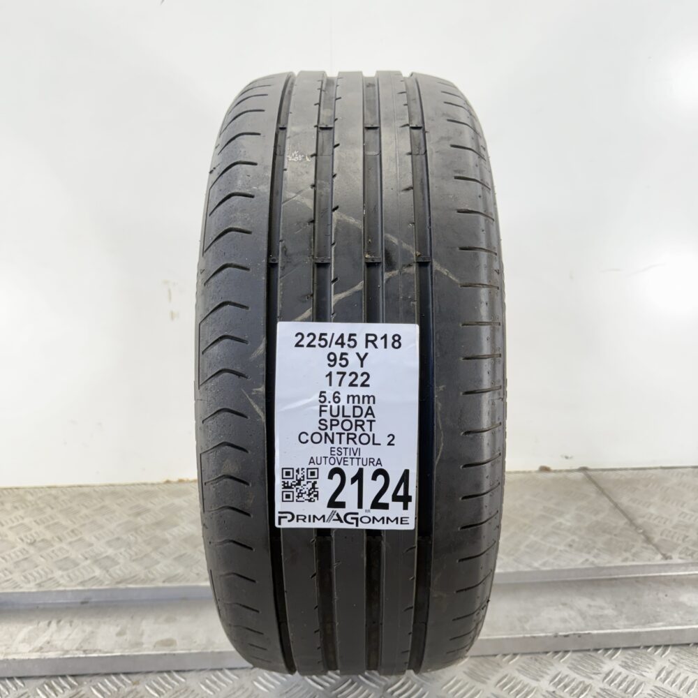 Pneumatico Usato 225 45 R18 95Y Fulda Sport Control 2 80% Estivo | Gomme Usate | PrimaGomme.it Pneumatico usato 225 45 R18 Fulda Sport Control 2 - foto 7