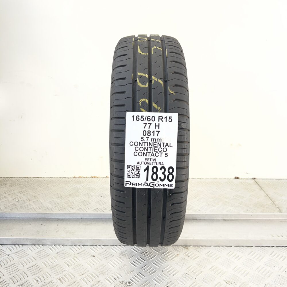 Pneumatico Usato 165 60 R15 77H CONTINENTAL ContiEcoContact 5 81% Estivo | Gomme Usate | PrimaGomme.it Pneumatico usato 165 60 R15 CONTINENTAL ContiEcoContact 5 - foto 6