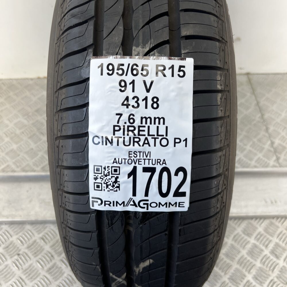 Pneumatico Usato 195 65 R15 91V Pirelli Cinturato P1 100% Estivo | Gomme Usate | PrimaGomme.it Pneumatico usato 195 65 R15 Pirelli Cinturato P1 - foto 7