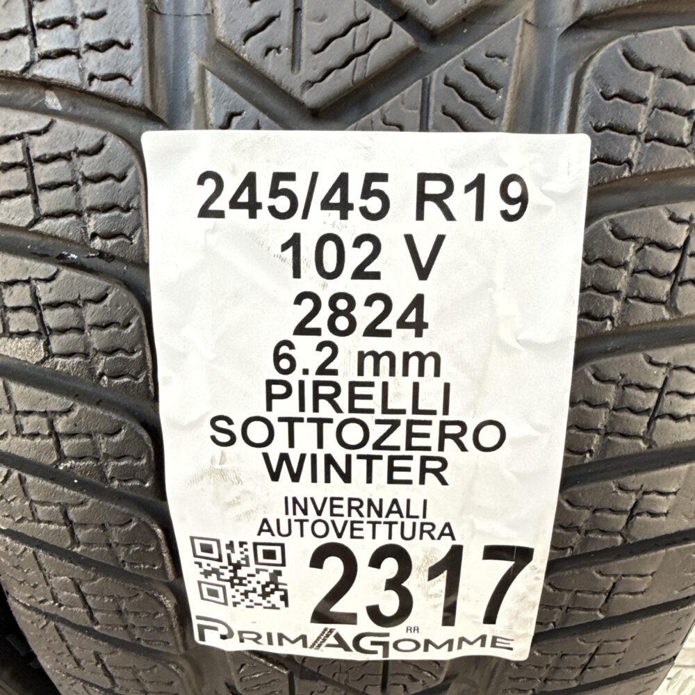 Gomme Usate 245 45 R19 102V Pirelli Sottozero Winter 78% Invernali | Gomme Usate | PrimaGomme.it Gomme usate 245 45 R19 Pirelli Sottozero Winter - foto 7
