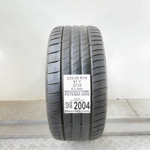 Pneumatico Usato 235 35 R19 91Y Bridgestone Potenza S005 Estivo