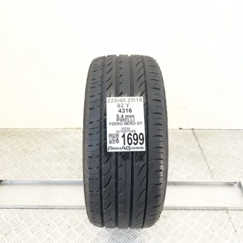 Pneumatico Usato 225 40 ZR18 92Y Pirelli Pzero Nero GT 77% Estivo