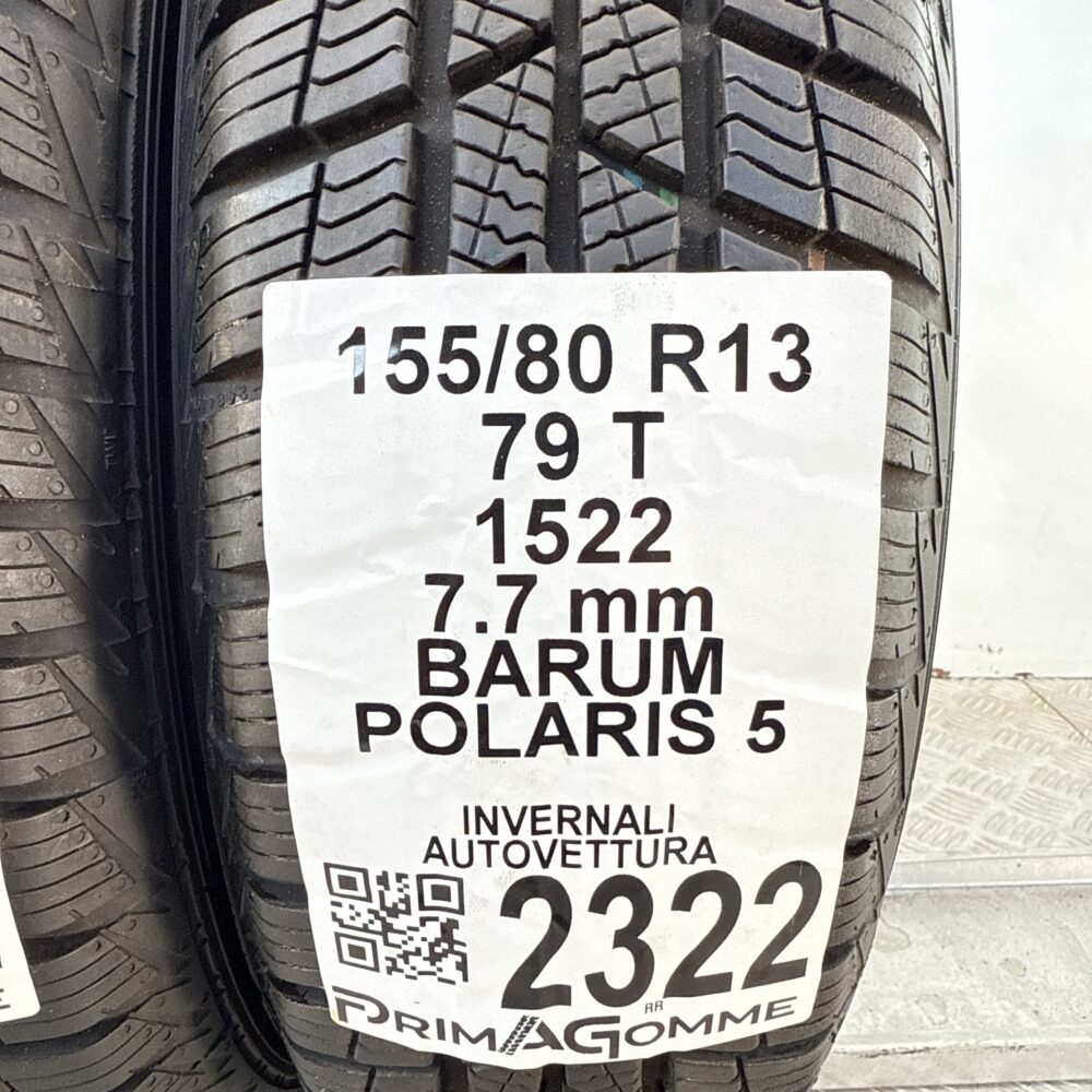 Gomme Usate 155 80 R13 79T BARUM Polaris 5 96% Invernali | Gomme Usate | PrimaGomme.it Gomme usate 155 80 R13 BARUM Polaris 5 - foto 8