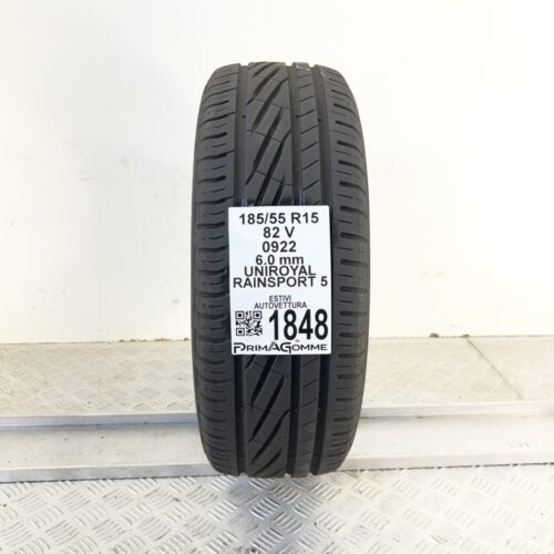 Pneumatico Usato 185 55 R15 82V UNIROYAL Rainsport 5 86% Estivo