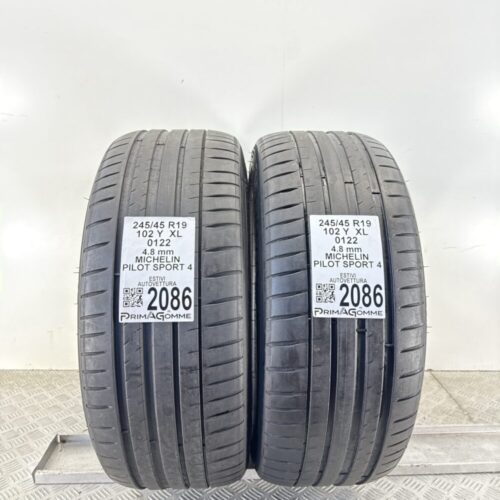 Pneumatici Usati 245 45 R19 XL 102Y Michelin Pilot Sport 4 Estive