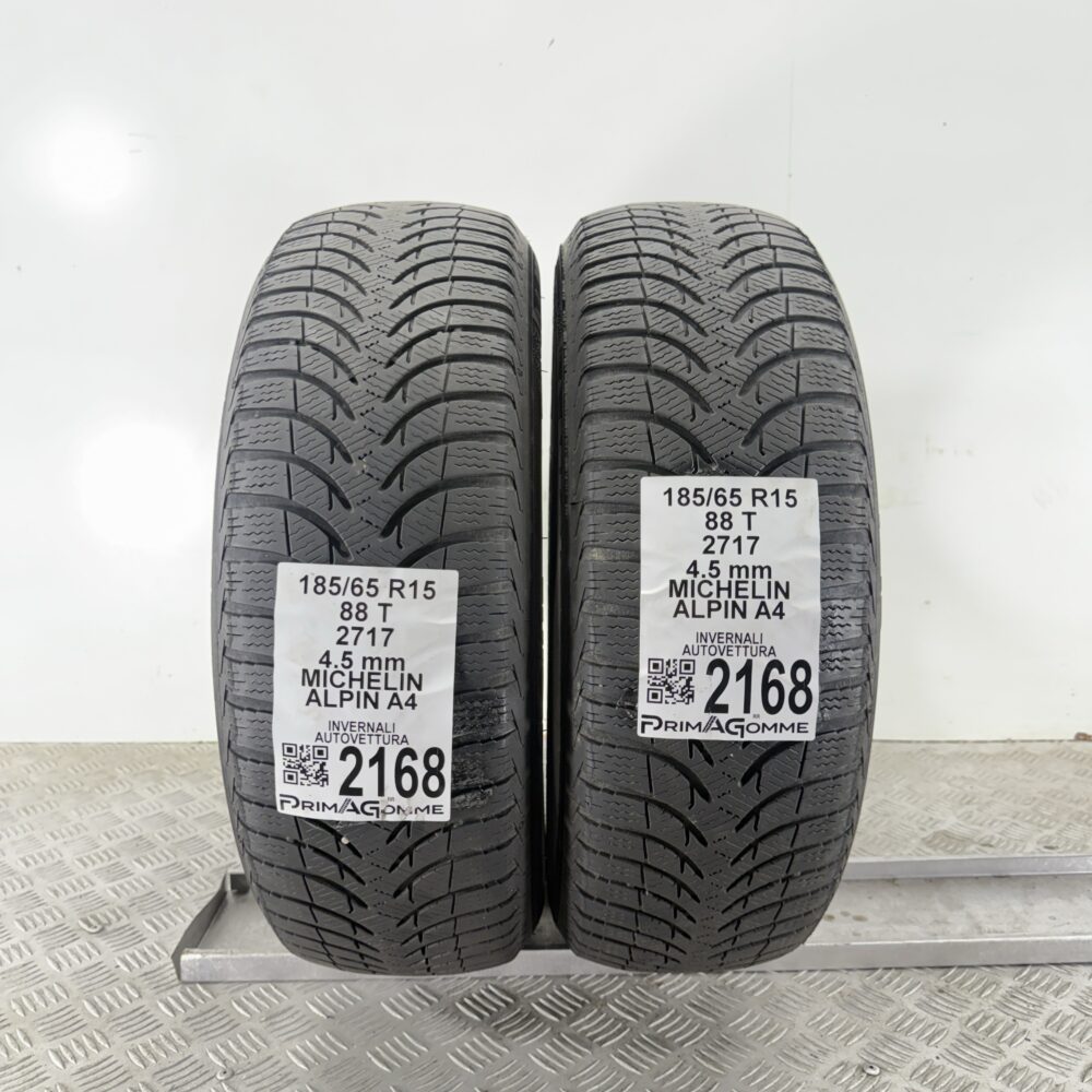 Pneumatici Usati 185 65 R15 88T Michelin Alpin A4 Invernali | Gomme Usate | PrimaGomme.it Pneumatici usati 185 65 R15 Michelin Alpin A4 - foto 2