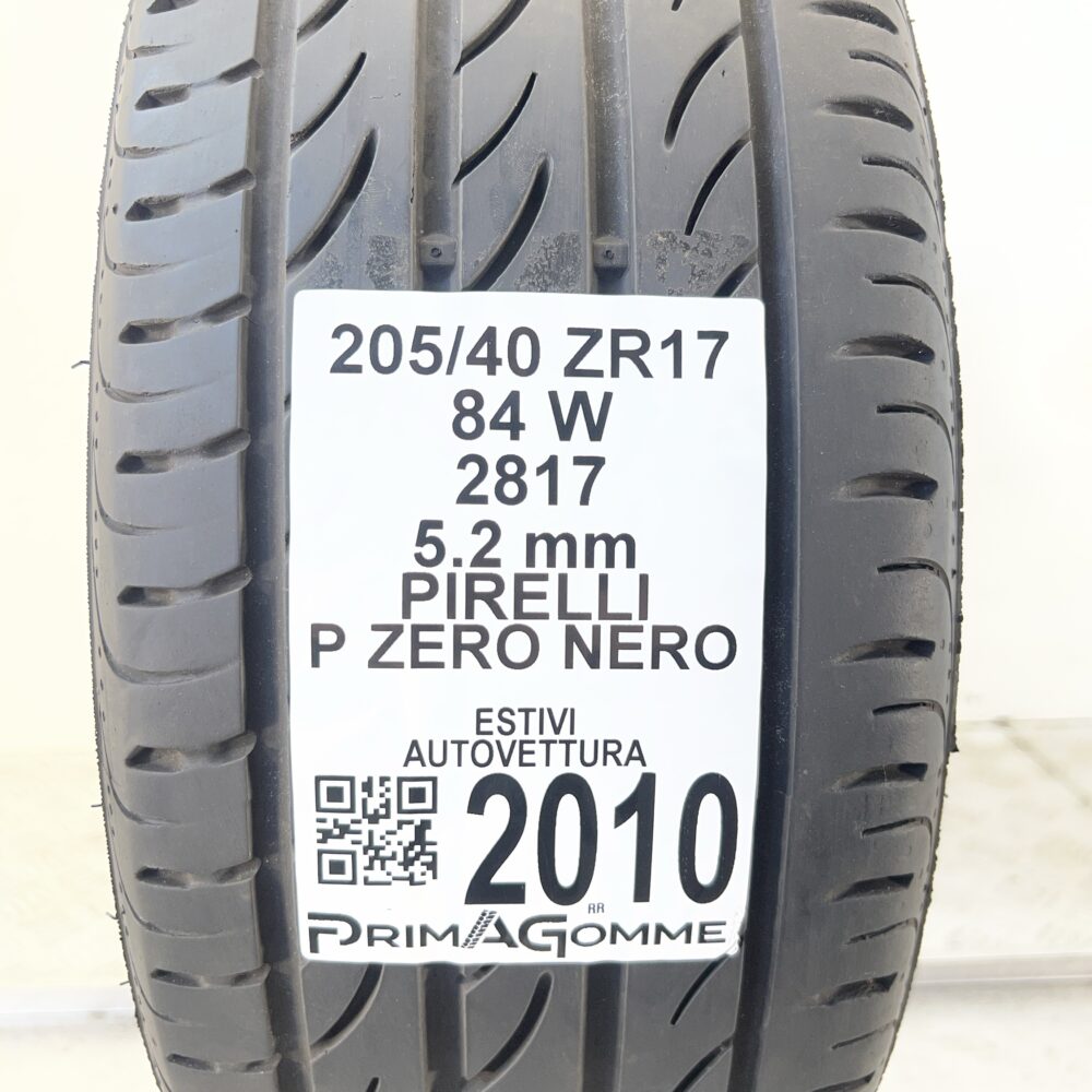 Pneumatico Usato 205 40 ZR17 84W Pirelli P Zero Nero 74% Estivo | Gomme Usate | PrimaGomme.it Pneumatico usato 205 40 ZR17 Pirelli P Zero Nero - foto 7