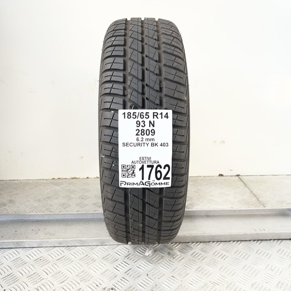 Pneumatico Usato 185 65 R14 93N Security BK 403 89% Estivo | Gomme Usate | PrimaGomme.it Pneumatico usato 185 65 R14 Security BK 403 - foto 7