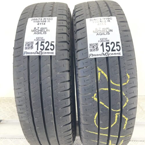Gomme Usate 205 75 R16C 110/108R Michelin Agilis 96% Estive