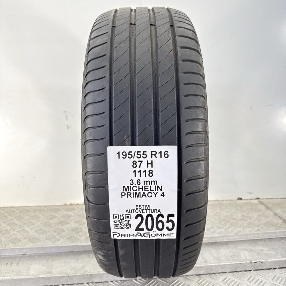 Pneumatico Usato 195 55 R16 87H Michelin Primacy 4 Estivo | Gomme Usate | PrimaGomme.it Pneumatico usato 195 55 R16 Michelin Primacy 4 - foto 7