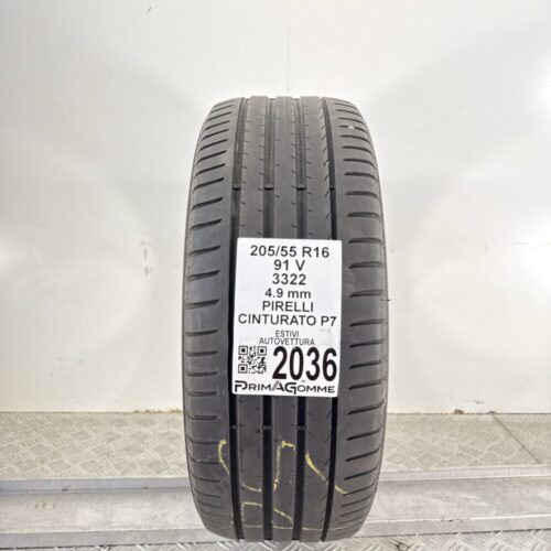 Pneumatico Usato 205 55 R16 91V Pirelli Cinturato P7 Estivo