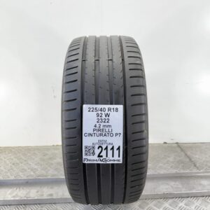 Pneumatico Usato 225 40 R18 92W Pirelli Cinturato P7 Estivo