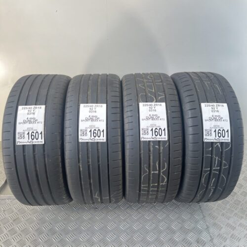 Gomme Usate 225 40 ZR18 92Y Dunlop Sport Maxx RT2 Estive