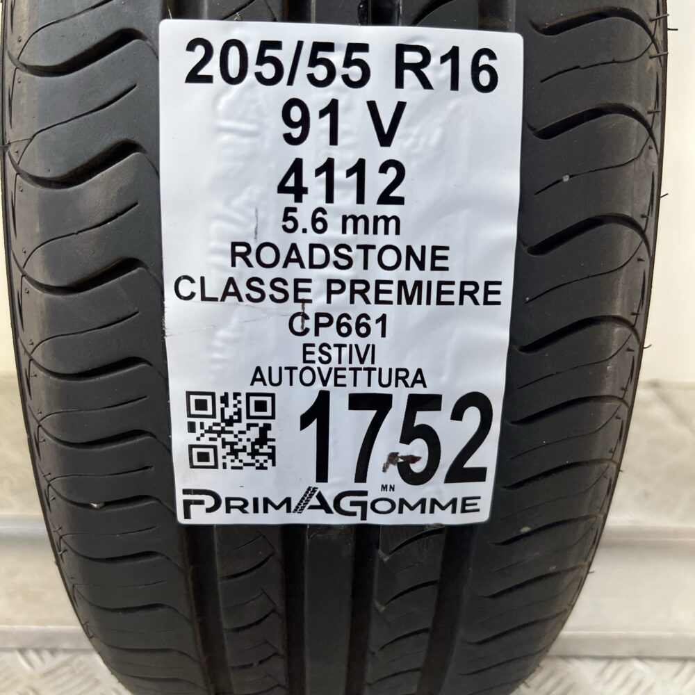 Pneumatico Usato 205 55 R16 91V ROADSTONE CLASSE PREMIERE CP661 80% Estivo | Gomme Usate | PrimaGomme.it Pneumatico usato 205 55 R16 ROADSTONE CLASSE PREMIERE CP661 - foto 6