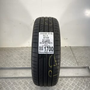 Pneumatico Usato 205 60 R16 92V Kumho Ecsta PS71 81% Estivo