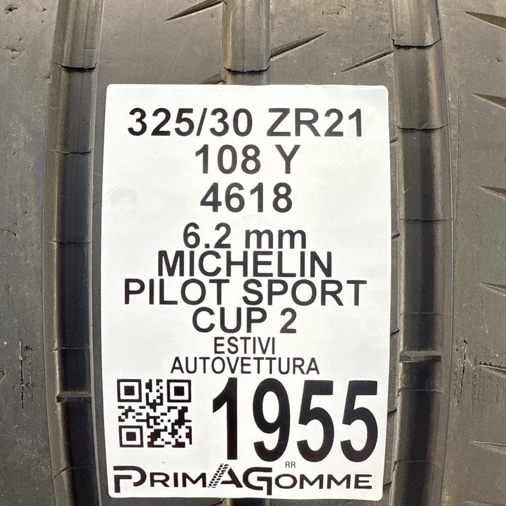 Pneumatico Usato 325 30 ZR21 108Y Michelin Pilot Sport Cup 2 89% Estivo | Gomme Usate | PrimaGomme.it Pneumatico usato 325 30 ZR21 Michelin Pilot Sport Cup 2