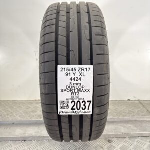 Pneumatico Usato 215 45 ZR17 XL 91Y Dunlop Sport Maxx RT2 100% Estivo
