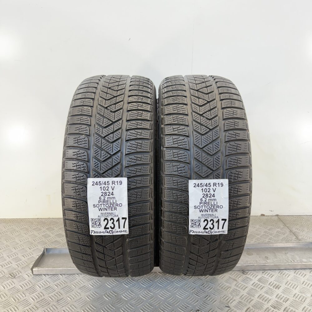 Gomme Usate 245 45 R19 102V Pirelli Sottozero Winter 78% Invernali | Gomme Usate | PrimaGomme.it Gomme usate 245 45 R19 Pirelli Sottozero Winter - foto 8