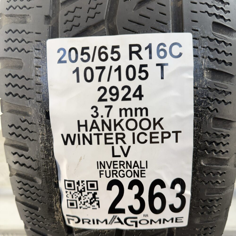 Gomma Usata 205 65 R16C 107/105T Hankook Winter Icept LV Invernale | Gomme Usate | PrimaGomme.it Gomma usata 205 65 R16C Hankook Winter Icept LV - foto 7