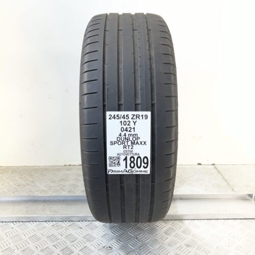 Pneumatico Usato 245 45 ZR19 102Y DUNLOP Sport Maxx RT2 Estivo