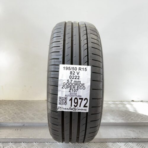 Pneumatico Usato 195 50 R15 82V Goodride Zuper Eco Z107 81% Estivo