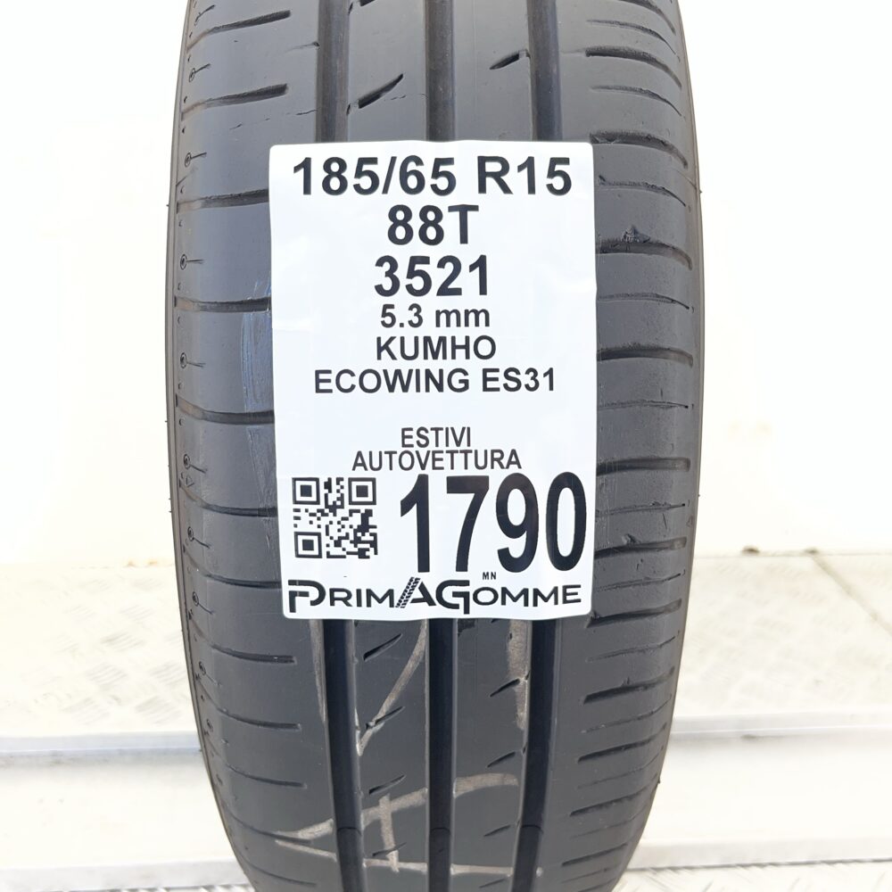 Pneumatico Usato 185 65 R15 88T Kumho Ecowing ES31 76% Estivo | Gomme Usate | PrimaGomme.it Pneumatico usato 185 65 R15 Kumho Ecowing ES31 - foto 7