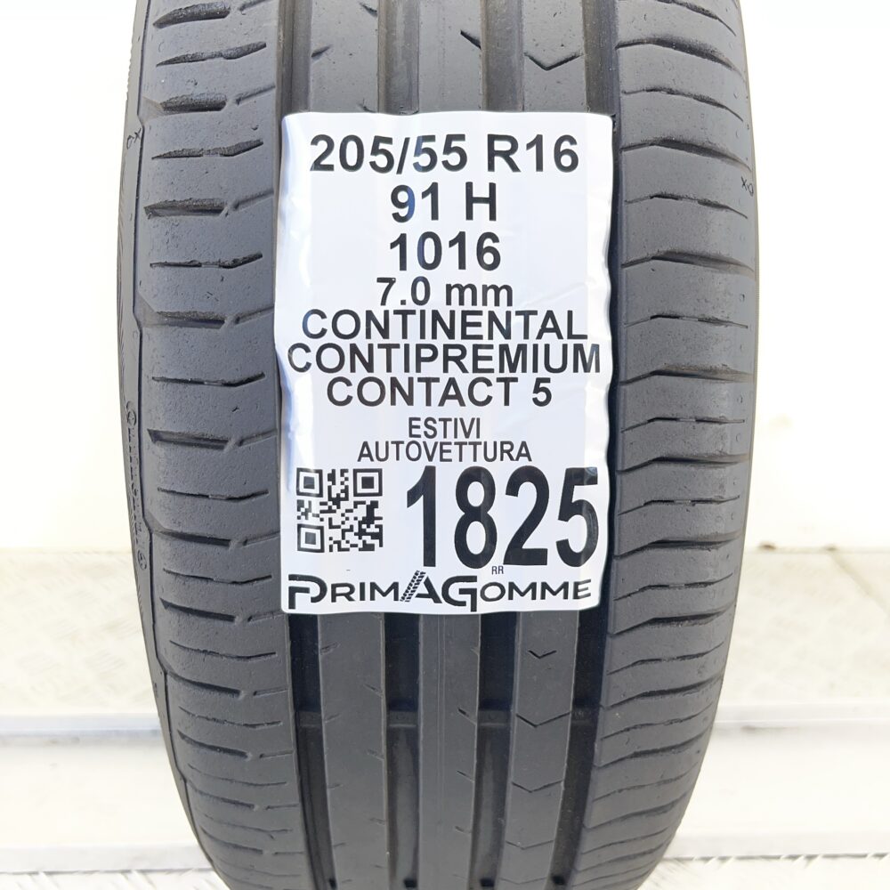 Pneumatico Usato 205 55 R16 91H CONTINENTAL ContiPremiumContact 5 100% Estivo | Gomme Usate | PrimaGomme.it Pneumatico usato 205 55 R16 CONTINENTAL ContiPremiumContact 5 - foto 7