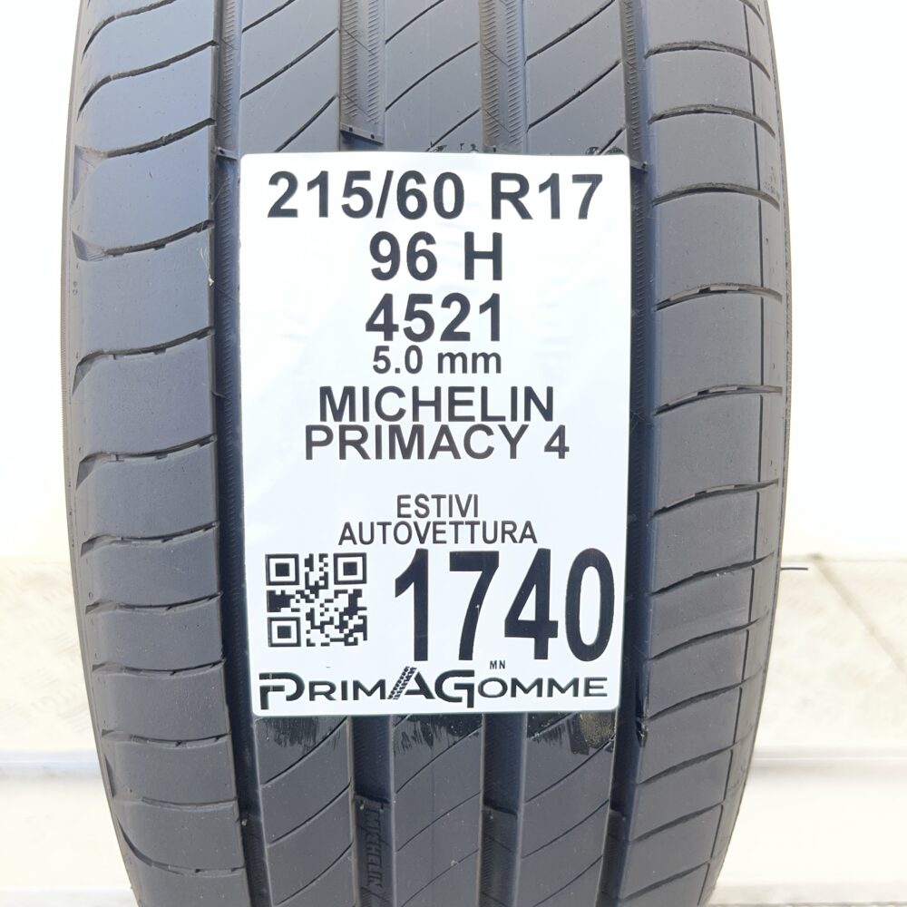 Pneumatico Usato 215 60 R17 96H Michelin Primacy 4 71% Estivo | Gomme Usate | PrimaGomme.it Pneumatico usato 215 60 R17 Michelin Primacy 4 - foto 7