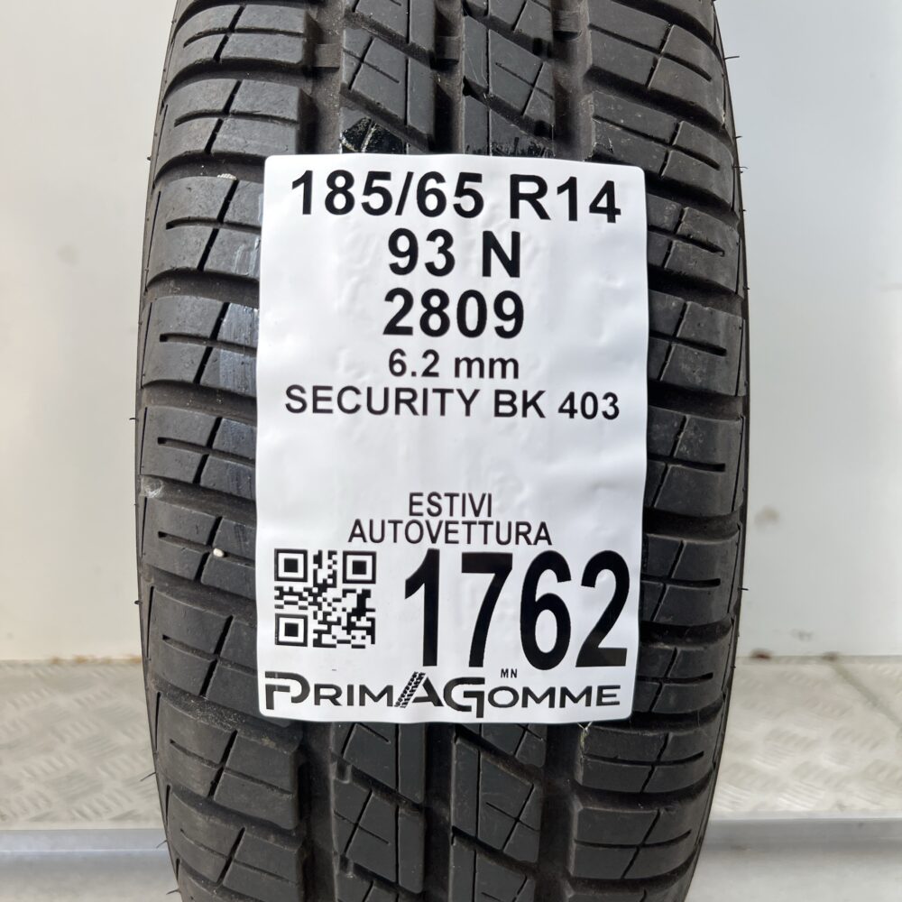 Pneumatico Usato 185 65 R14 93N Security BK 403 89% Estivo | Gomme Usate | PrimaGomme.it Pneumatico usato 185 65 R14 Security BK 403 - foto 6