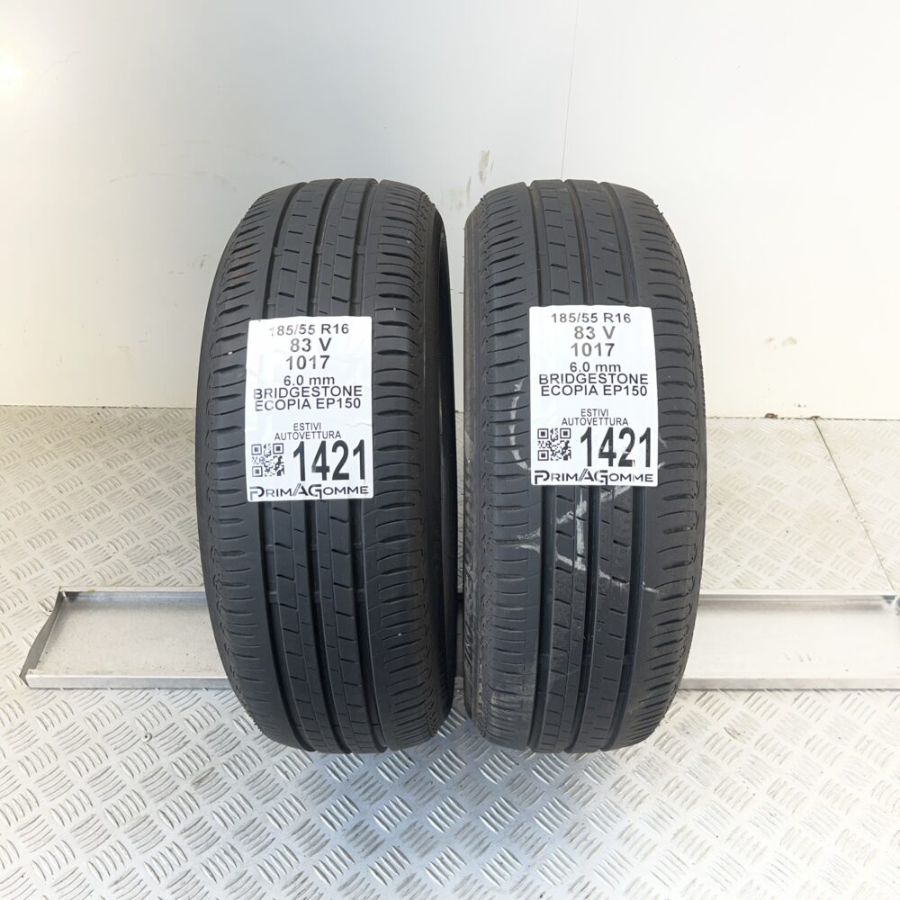 Pneumatici Usati 185 55 R16 83V Bridgestone Ecopia EP150 85% Estive | Gomme Usate | PrimaGomme.it Pneumatici Usati 185 55 R16 83V Bridgestone Ecopia EP150 85% Estive