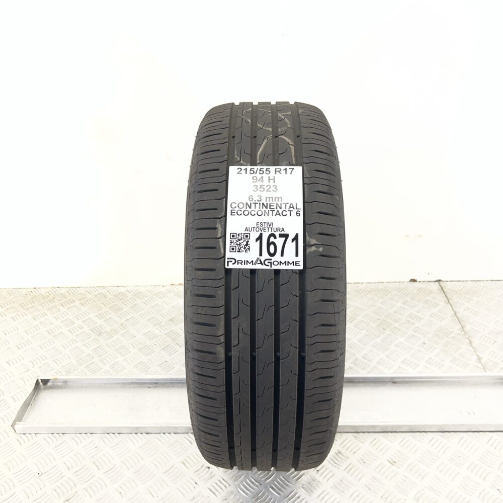 Pneumatico Usato 215 55 R17 94H Continental EcoContact 6 90% Estivo | Gomme Usate | PrimaGomme.it Pneumatico usato 215 55 R17 Continental EcoContact 6 - foto 6